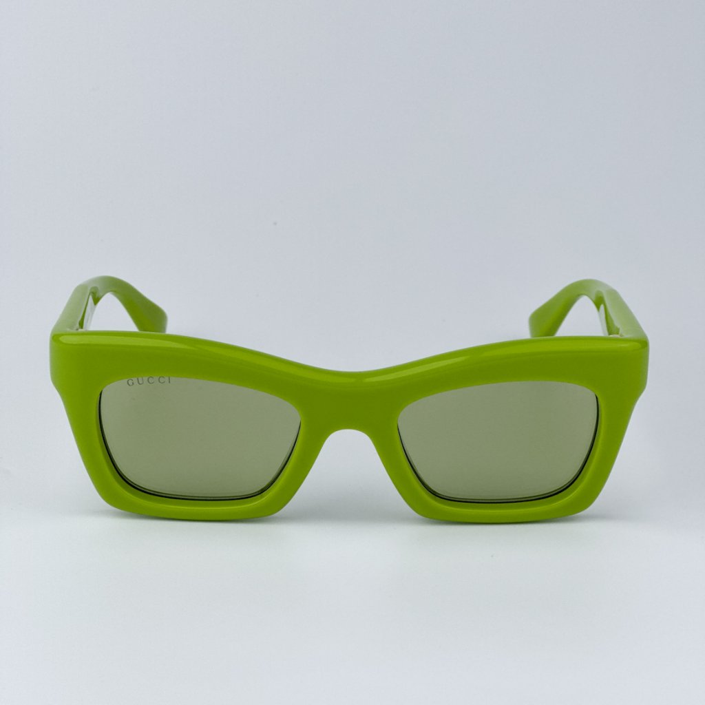 Gucci Women Brand New Sunglasses Green Cat Eye Gg1773s 006